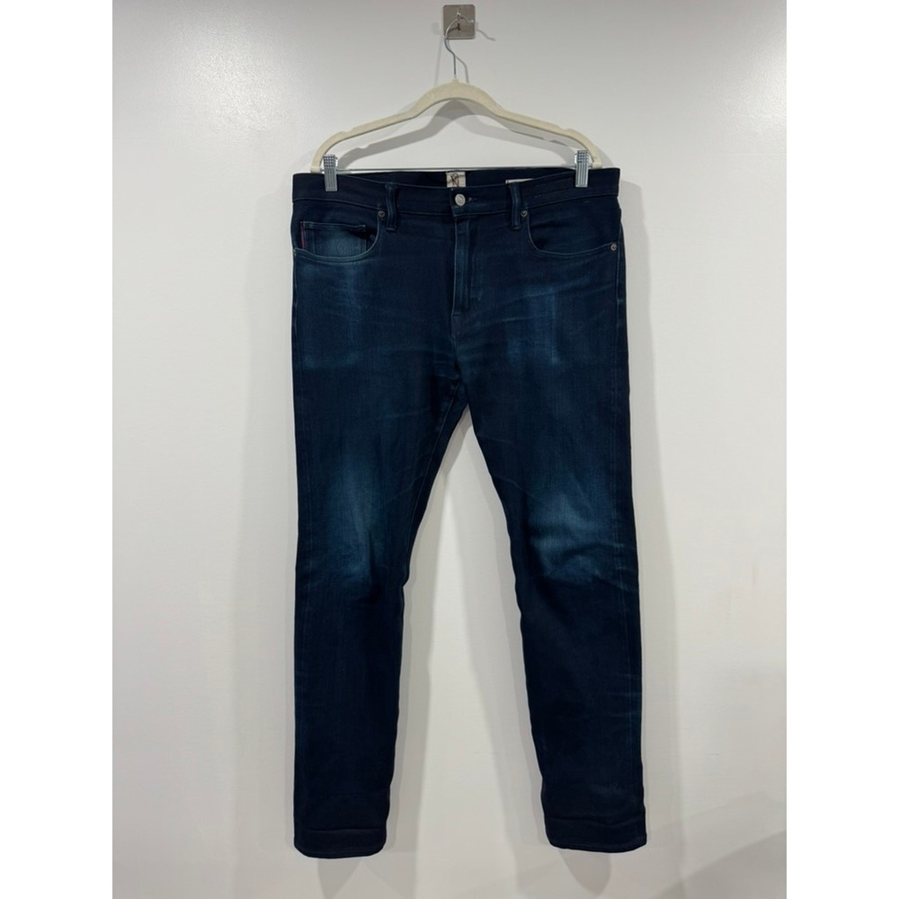 Hiroshi Kato Men The Pen Slim Jeans In Indigo Black Raw Size 36